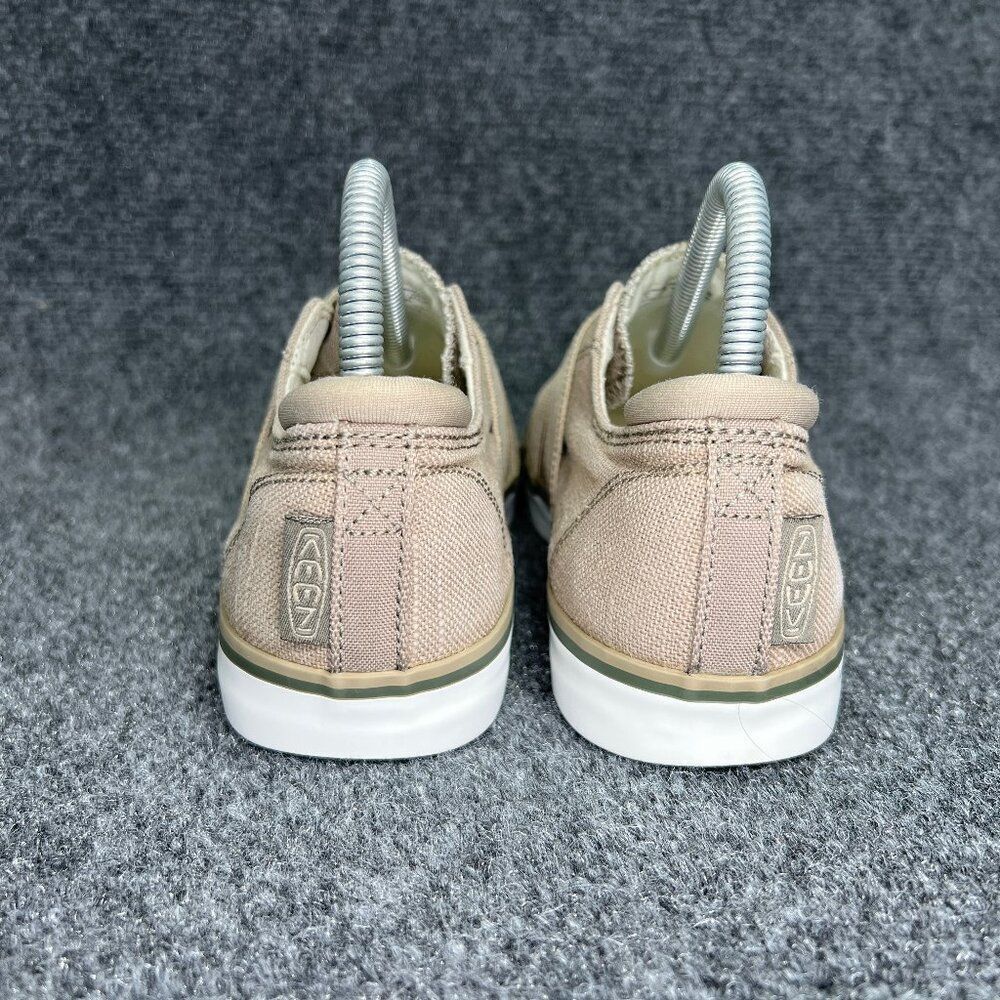 Keen Elsa III Shoes Womens Size 7.5 Tan Canvas Slip On Athletic Outdoor Sneakers - Picture 5 of 11